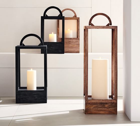 wood floor lanterns