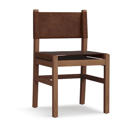 segura leather dining chair