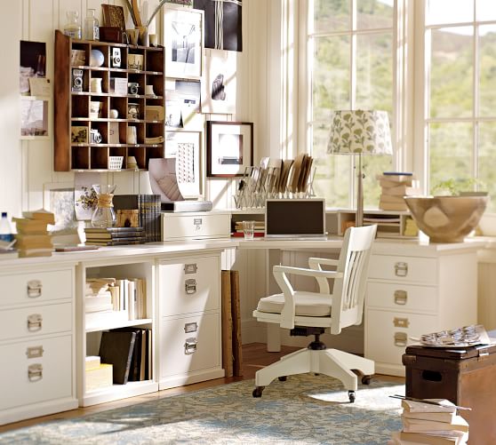 pottery barn office furniture