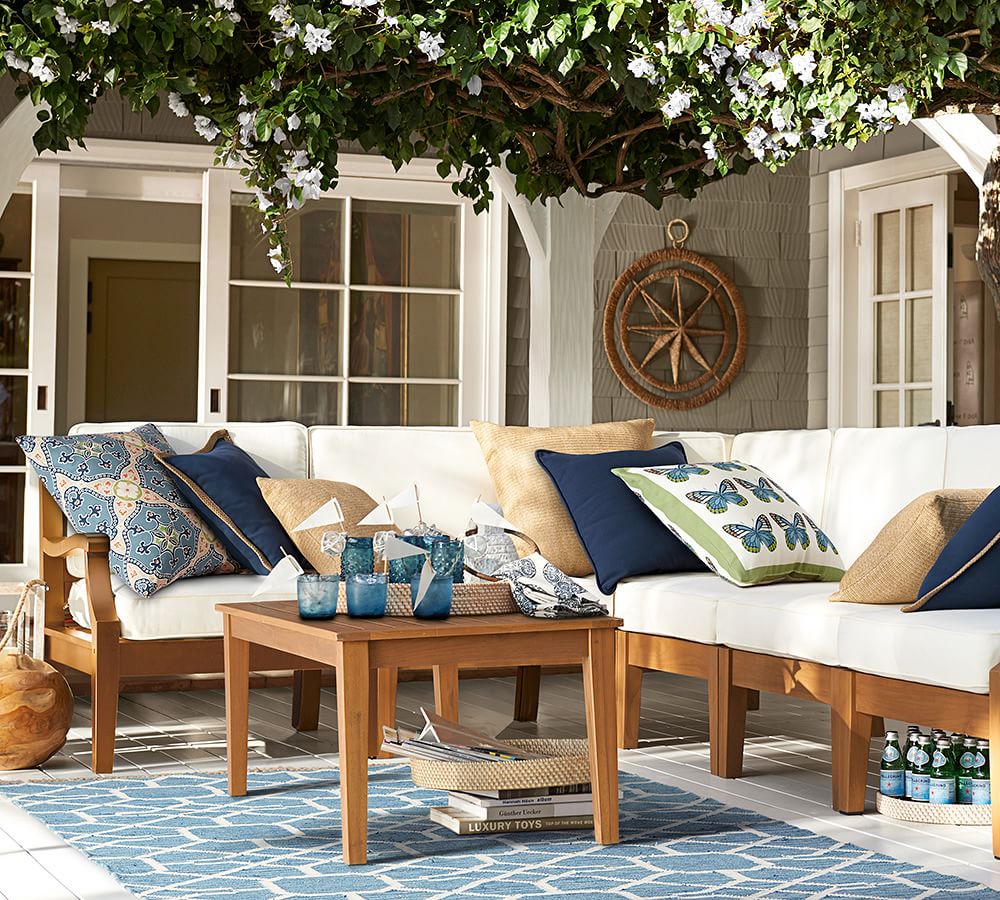 Eugenia Indoor/Outdoor Decorative Pillow | Pottery Barn