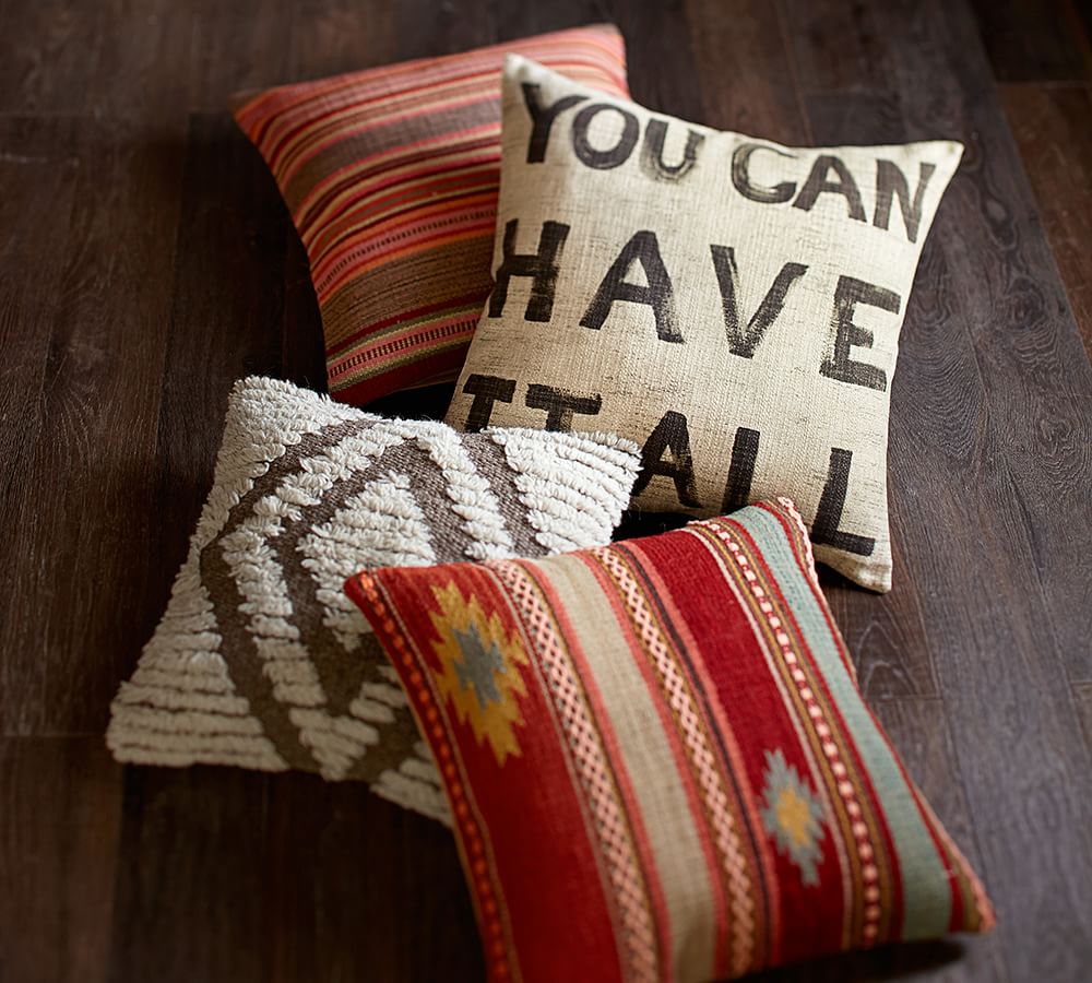 Penn Stripe Kilim Decorative Pillow Cover Pottery Barn