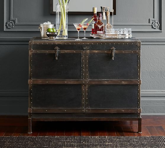 pottery barn trunk desk