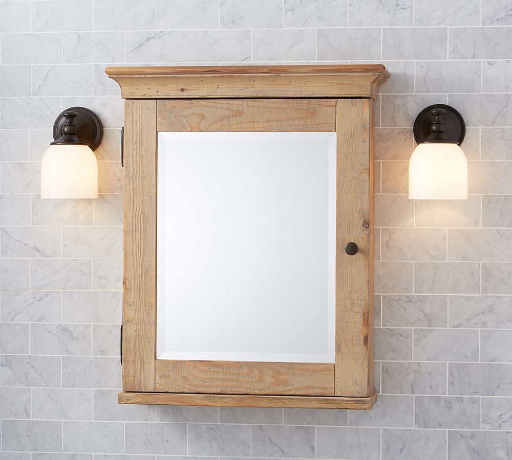 Mason Reclaimed Wood Wall Mounted Medicine Pottery Barn