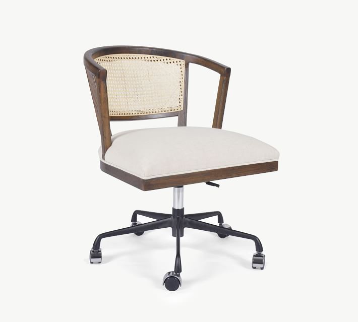 lisbon cane desk chair