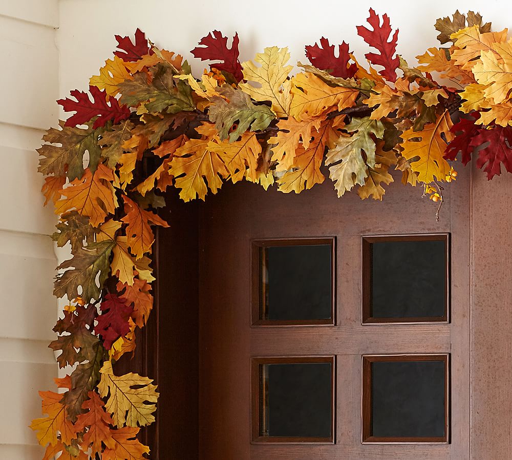 Faux Harvest Pumpkin Garland Pottery Barn