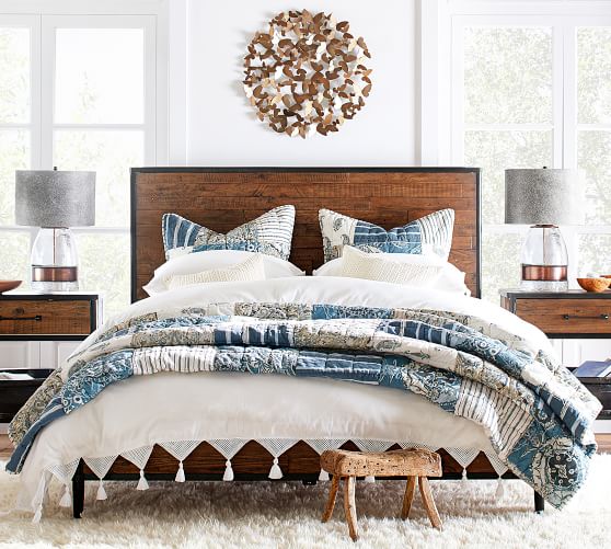 bed cover with tassels