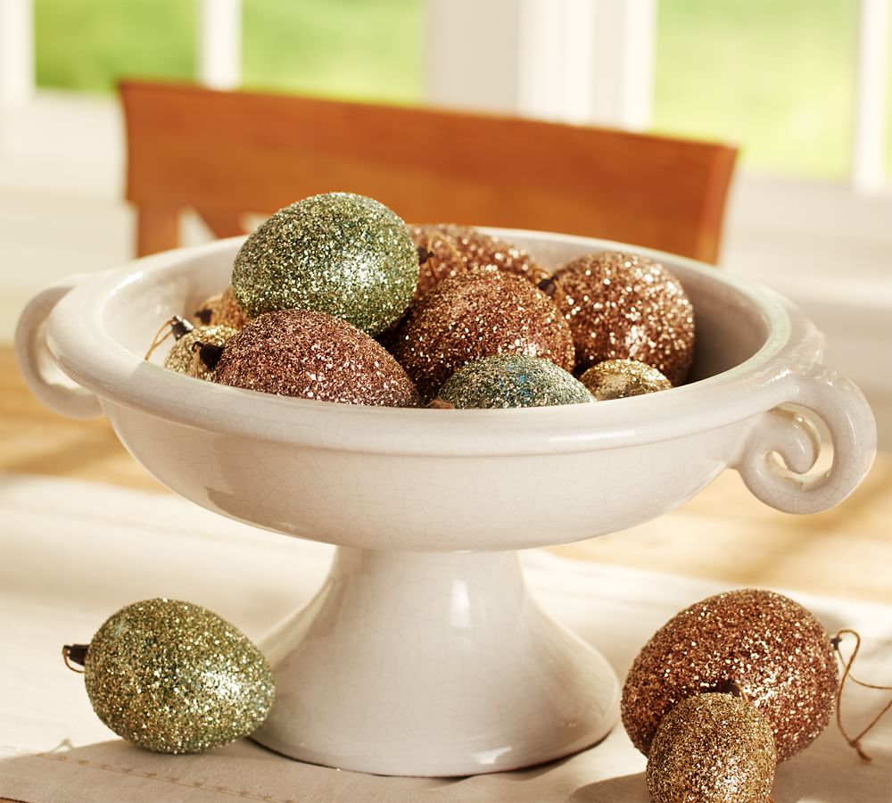 German Glitter Egg Vase Filler Pottery Barn