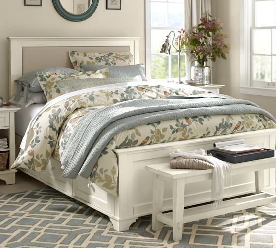 pottery barn duvet birds