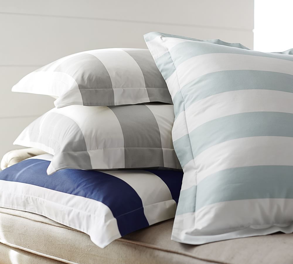 PB Classic Stripe 400Thread Count Patterned Duvet Cover & Sham