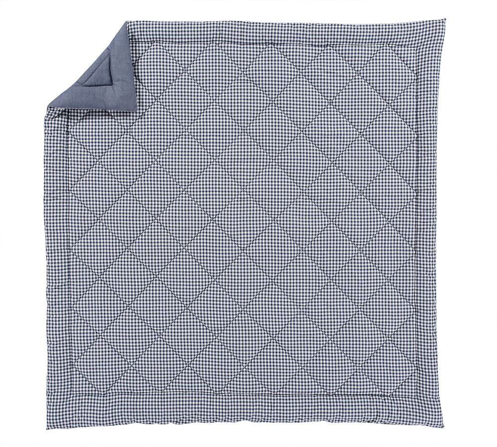 Gingham Check Reversible Comforter & Shams Pottery Barn