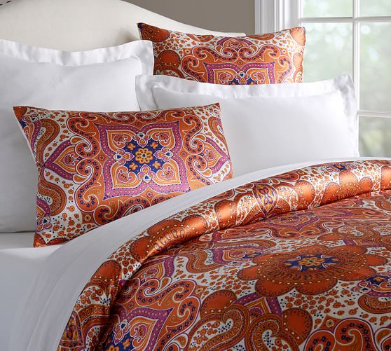 pottery barn silk duvet