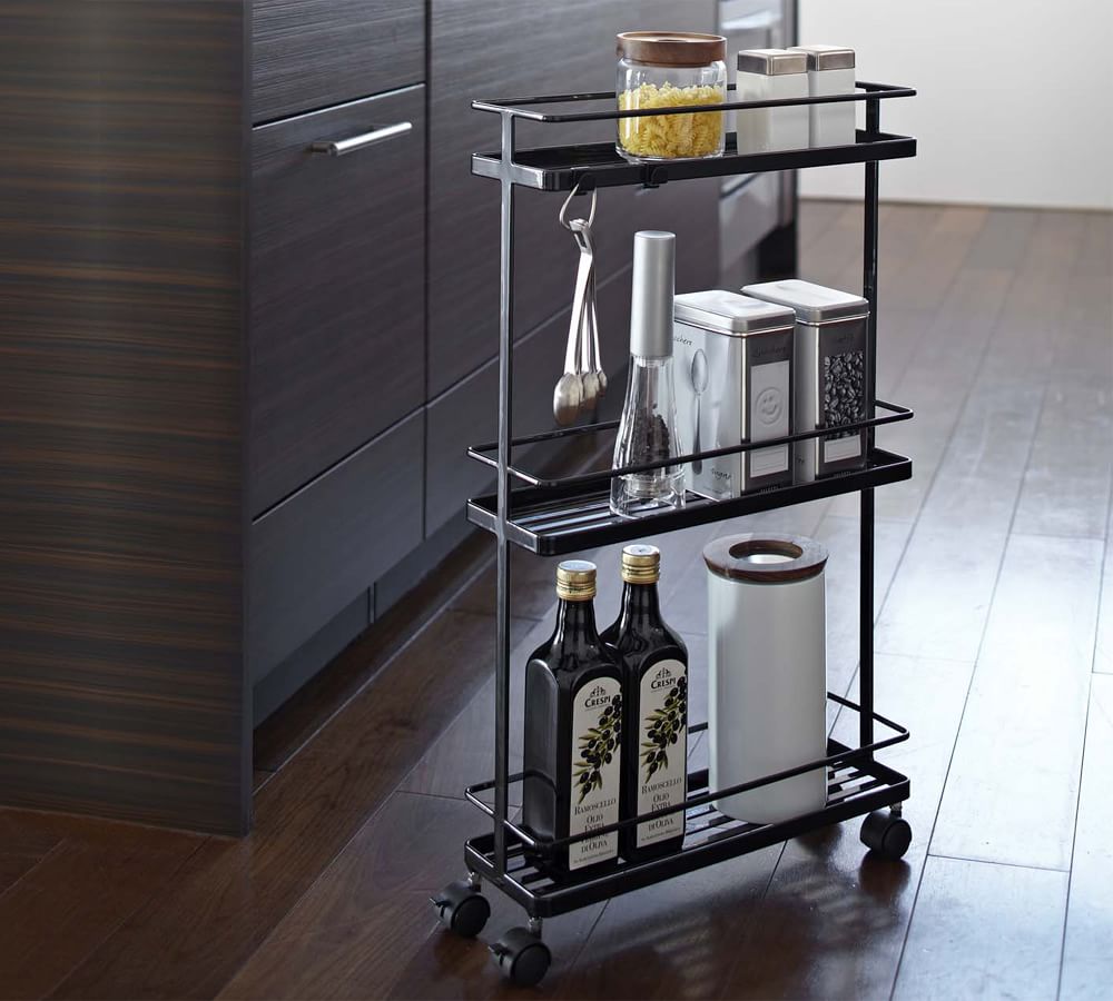 Narrow Rolling Kitchen Cart Pottery Barn