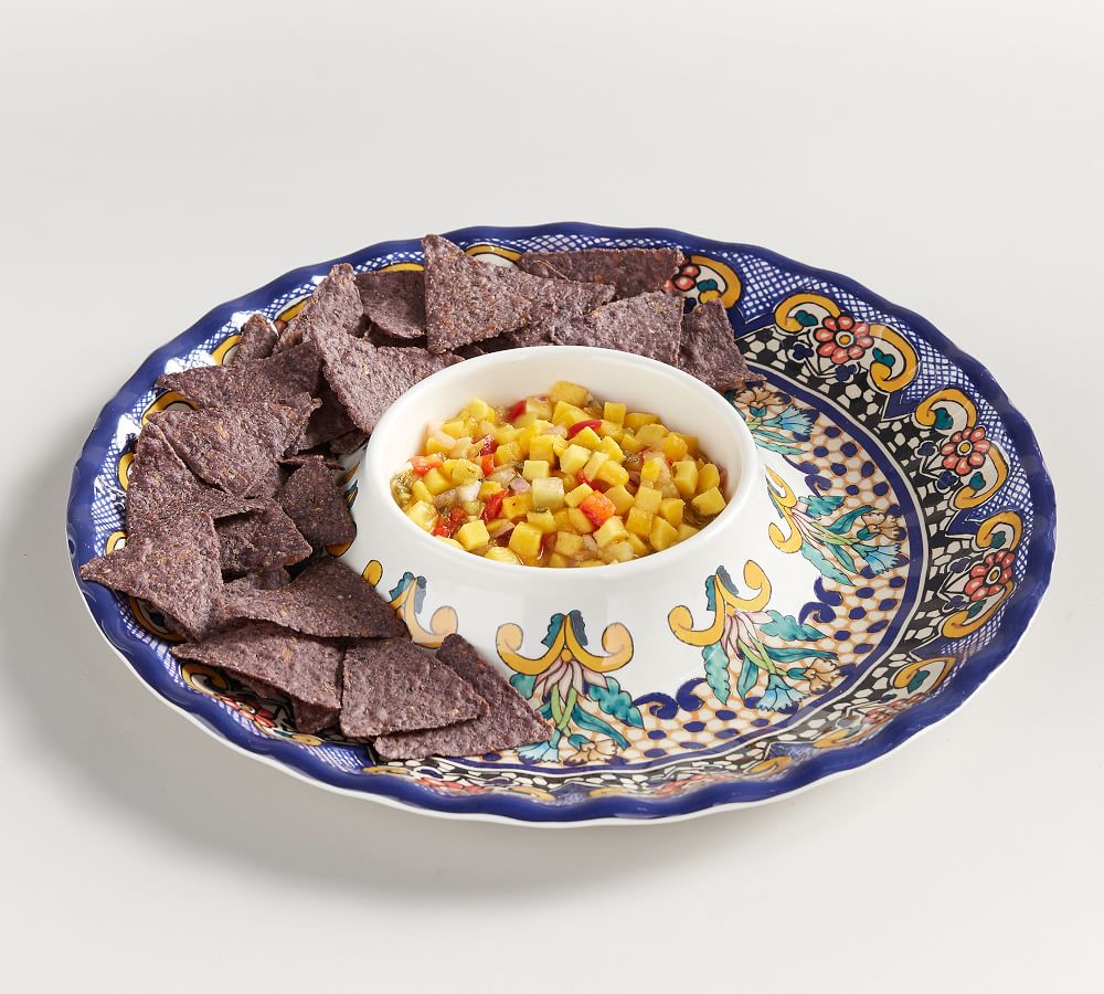 Del Sol Melamine Chip & Dip Server Pottery Barn