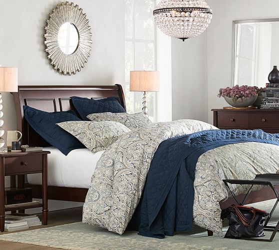 mackenna paisley duvet taupe