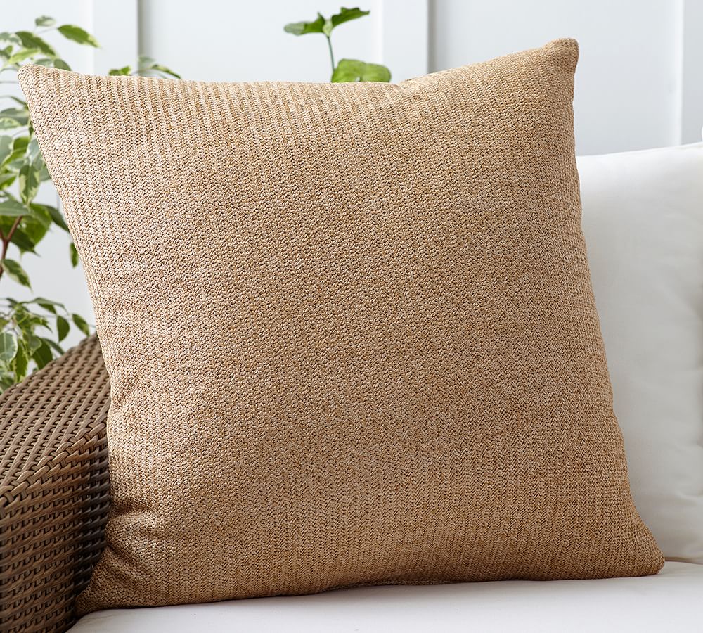 Faux Natural Fiber Indoor/Outdoor Pillow Pottery Barn