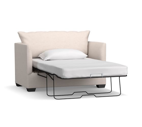 white sleeper chair