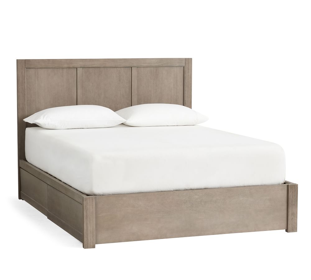 Storage Platform Bed & Headboard Pottery Barn
