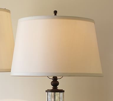 silk tapered lampshade