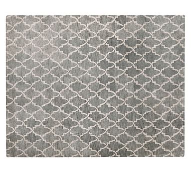 Porcelain Blue Aegis Tufted Rug | Patterned Rugs | Pottery Barn