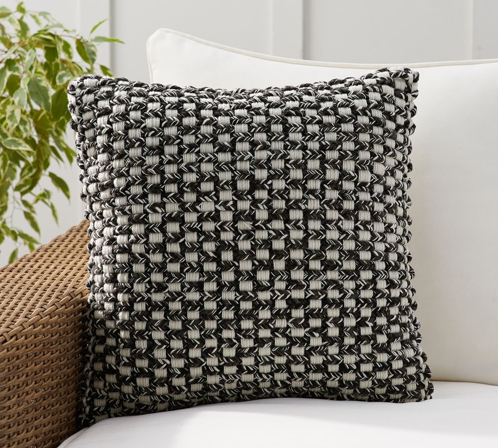 Cadyn Textured Indoor/Outdoor Pillow Pottery Barn