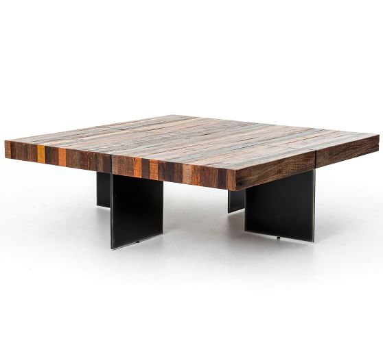 48 inch square wood coffee table