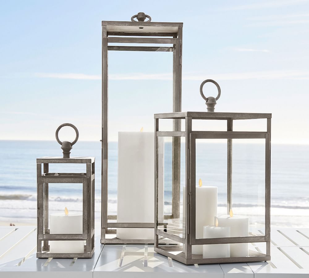 Maxwell Handcrafted Indoor/Outdoor Lanterns Collection | Pottery Barn