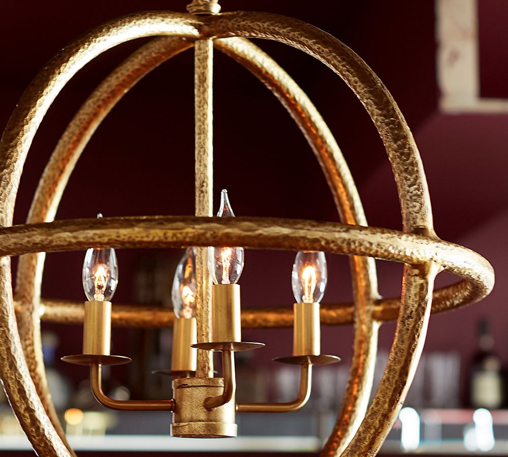 Gold Sphere Pendant Light Pottery Barn