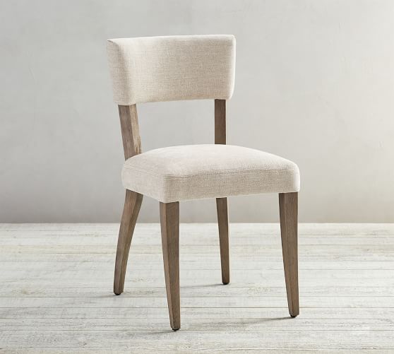 open back upholstered dining chair