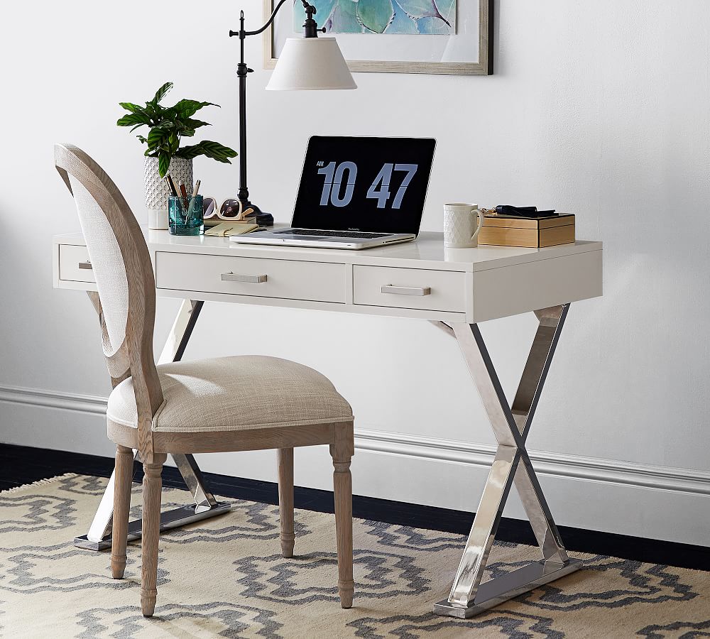 white 3 drawer desk