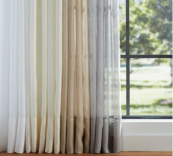 sheer linen shades