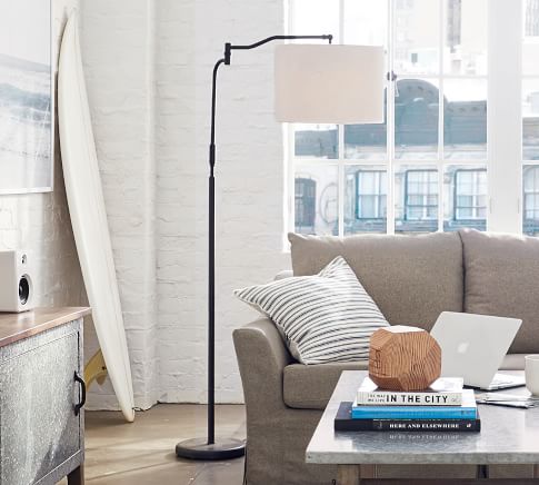 weston adjustable metal floor lamp