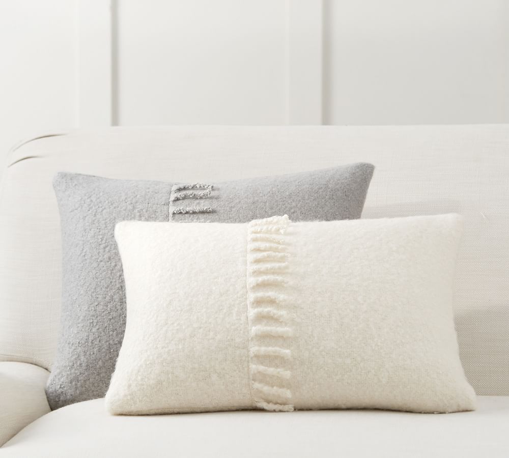 Mohair Tassel Lumbar Pillow Cover Pottery Barn