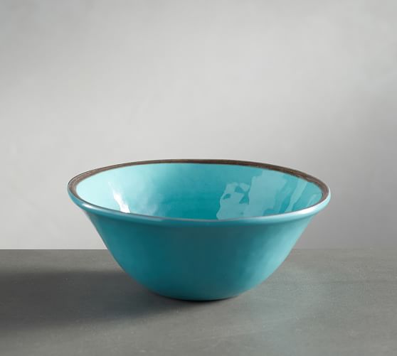 pottery barn green bowl