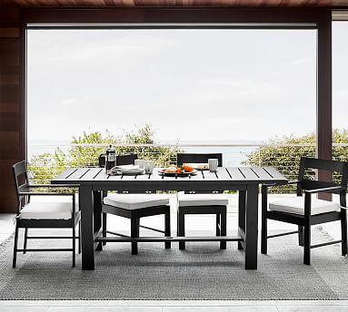 garden dining table black