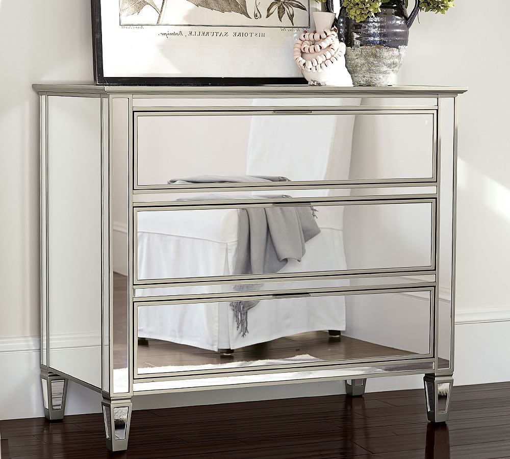 park mirrored desk pottery barn