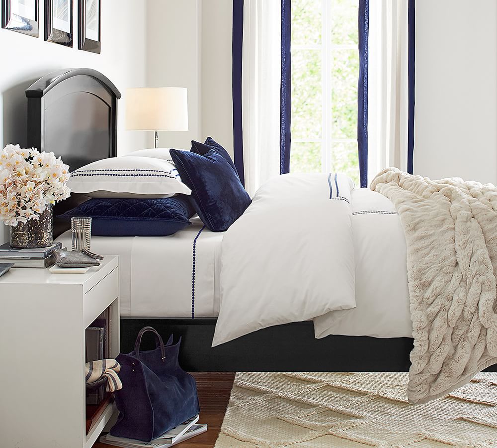 Pearl Organic Percale Sheet Set Pottery Barn