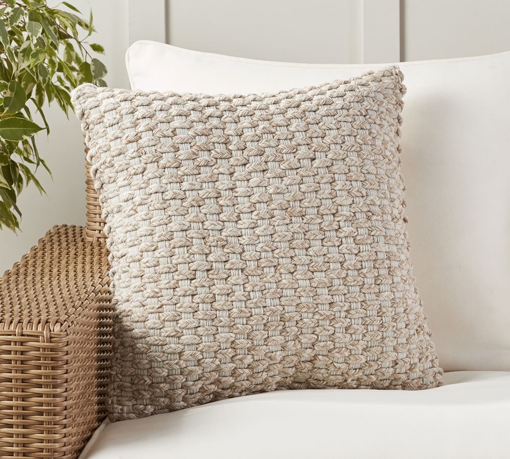 Cadyn Textured Indoor/Outdoor Pillow Pottery Barn