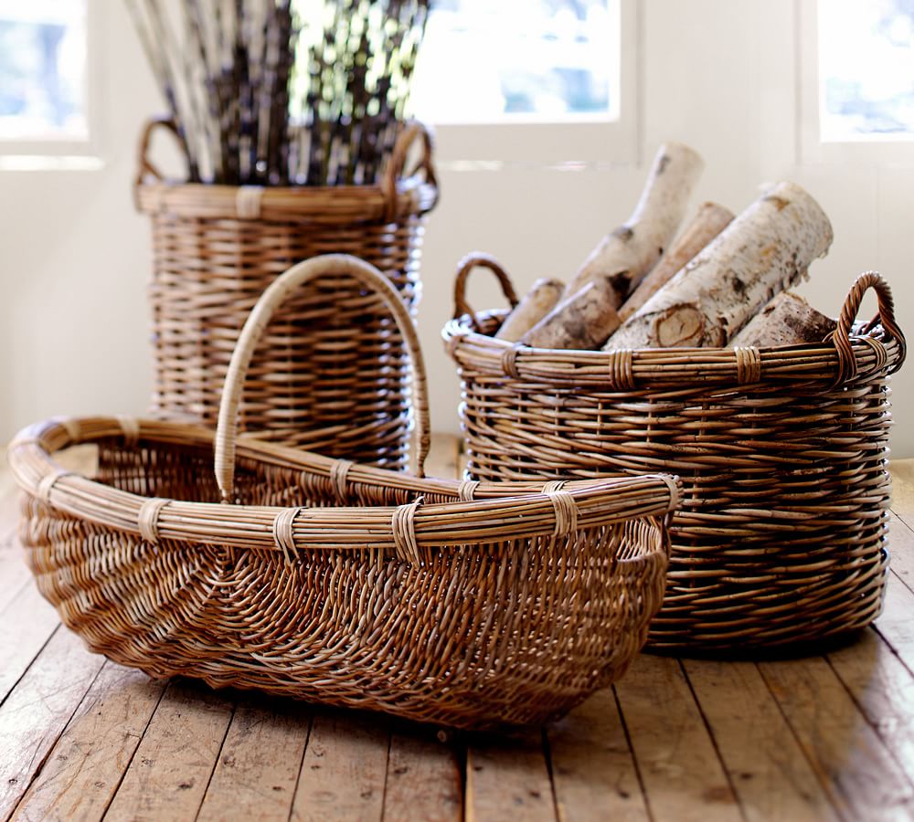 Chelsea Large Oval Storage Basket Pottery Barn