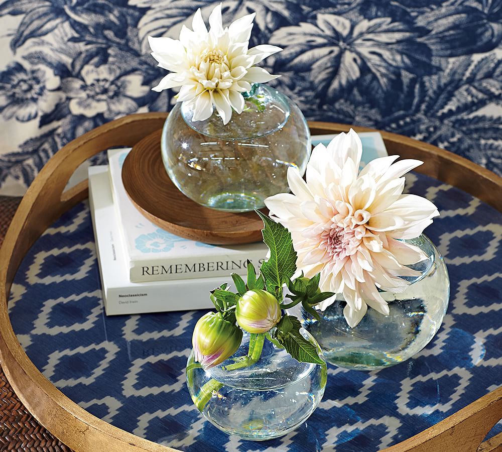 Eleana Recycled Glass Bud Vases, Set of 3 Pottery Barn