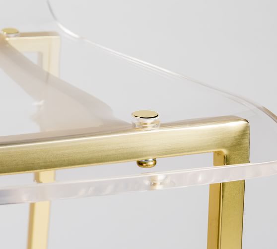 acrylic gold bar stool