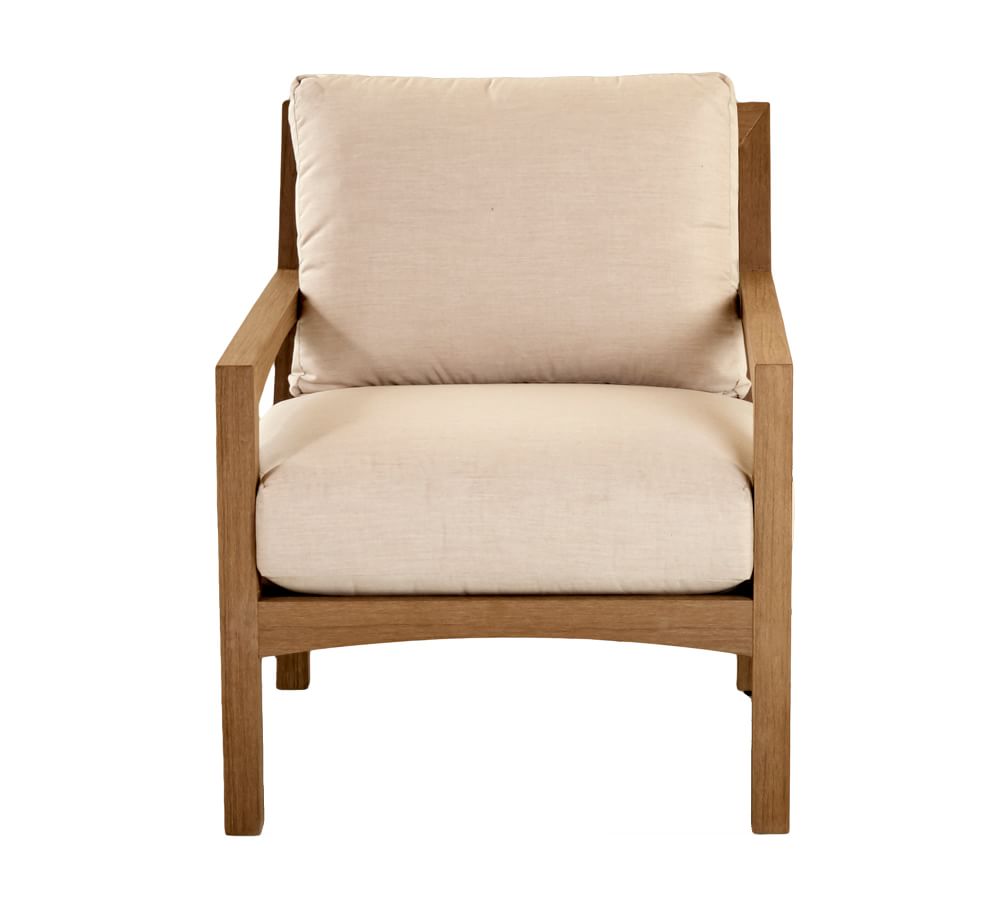 Tropez Faux Teak Lounge Chair, Dune | Pottery Barn