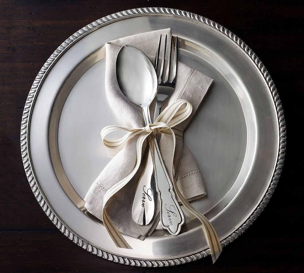 Antique Silver Sentiment Flatware Pottery Barn