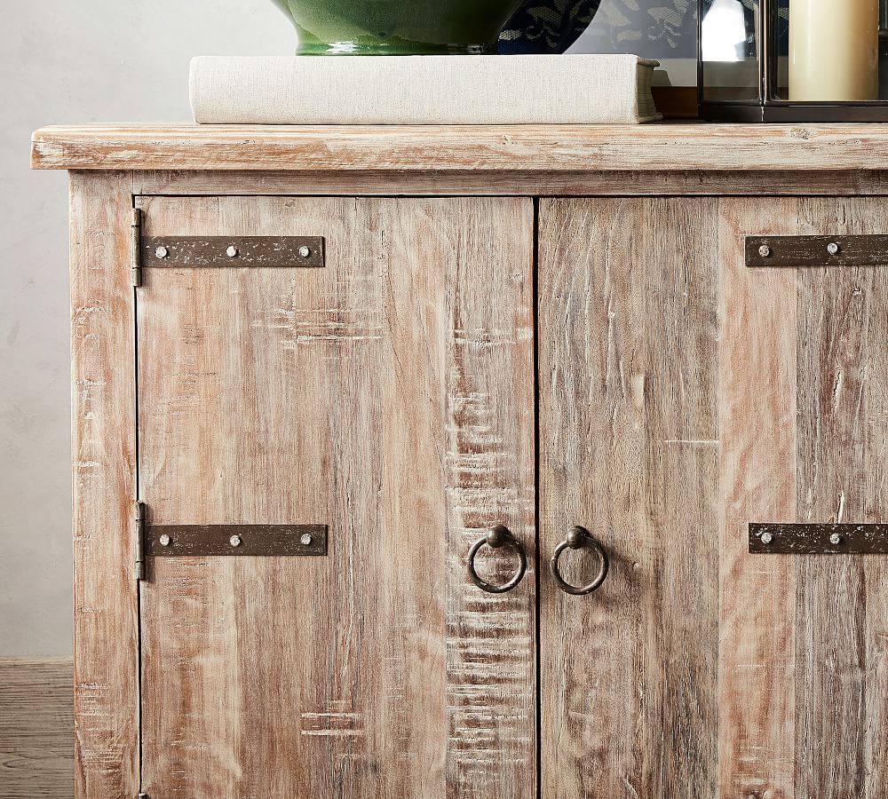 Kaplan Reclaimed Wood Media Console Pottery Barn