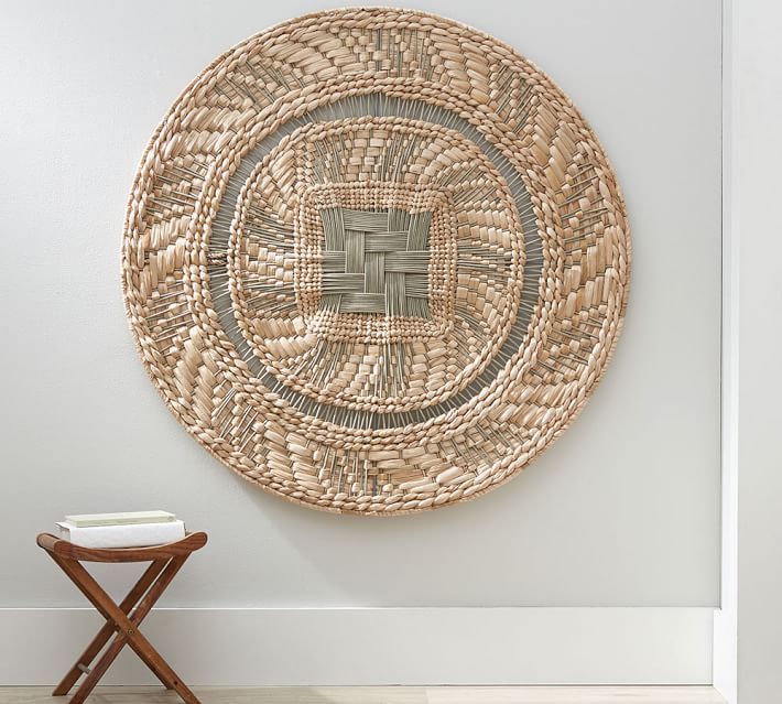 woven wall art round