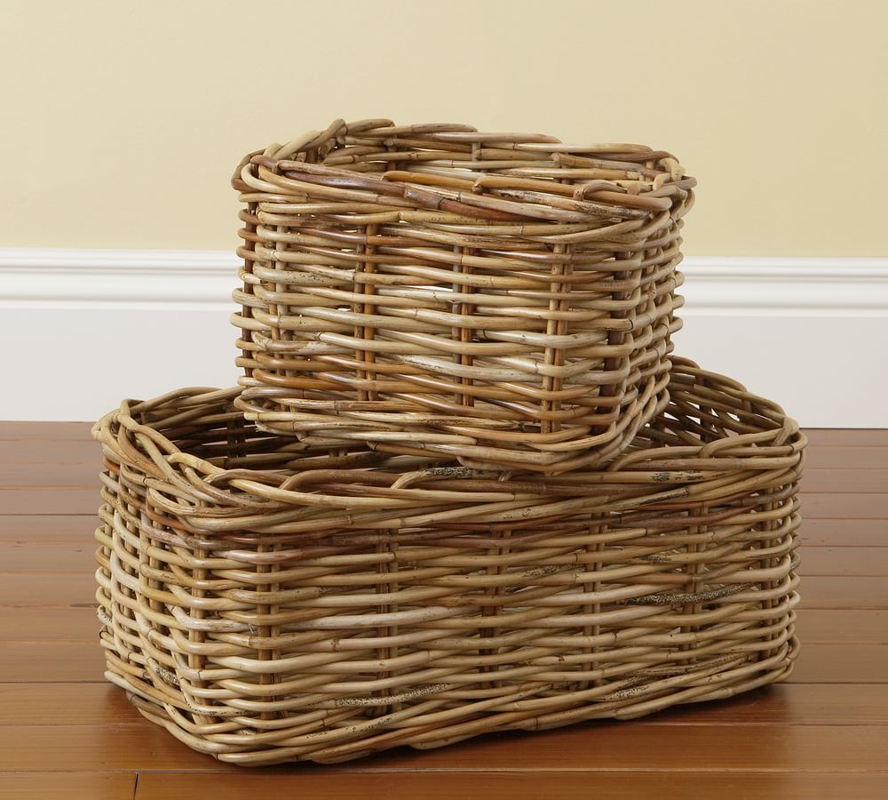 Logan Woven Baskets Pottery Barn