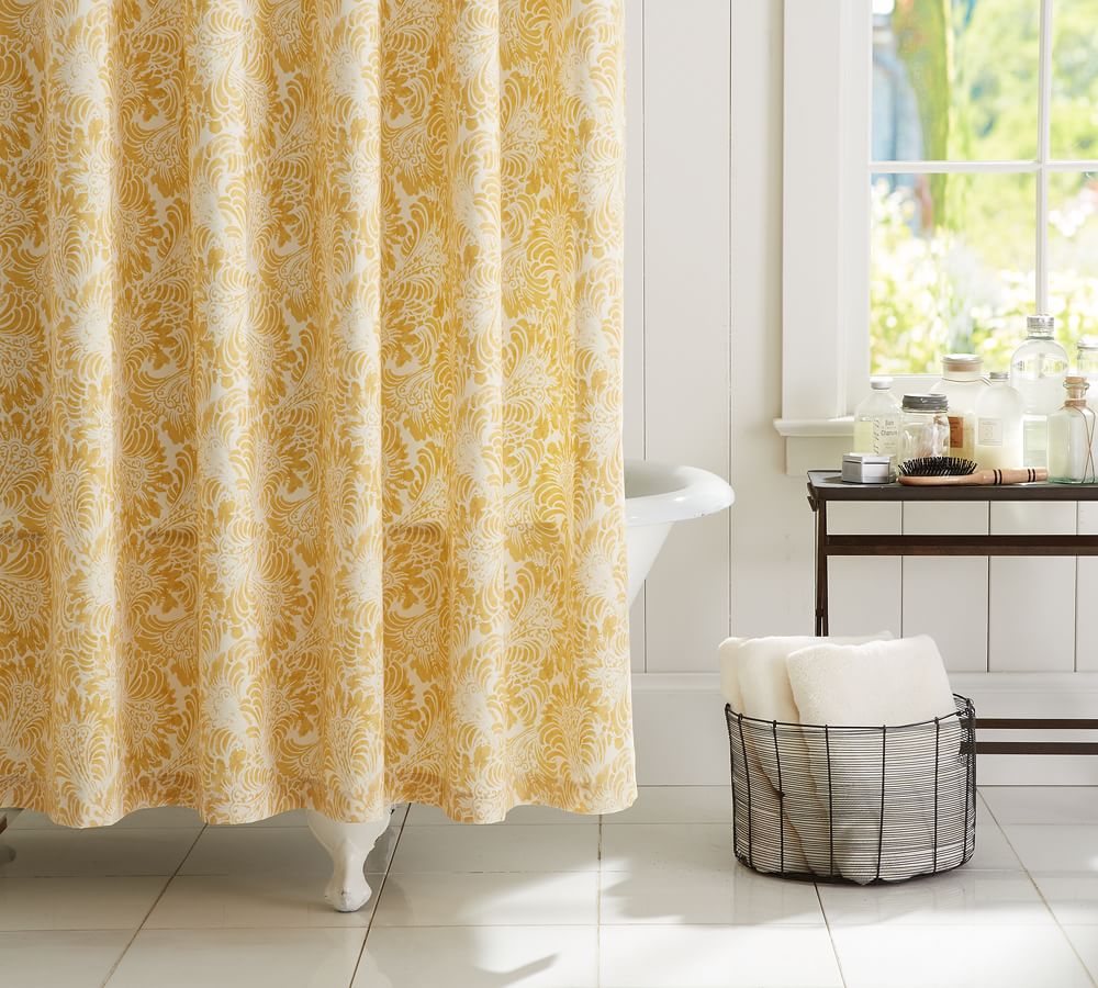 Mari Percale Shower Curtain Pottery Barn