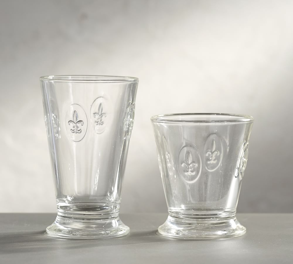 La Rochère Fleur de Lys Cocktail Glasses, Set of 6 Pottery Barn