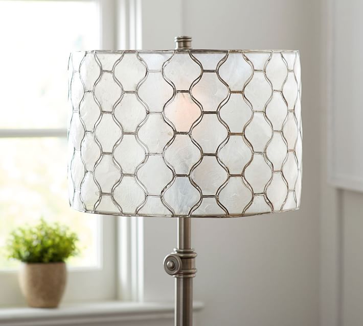 pottery barn shell lamp