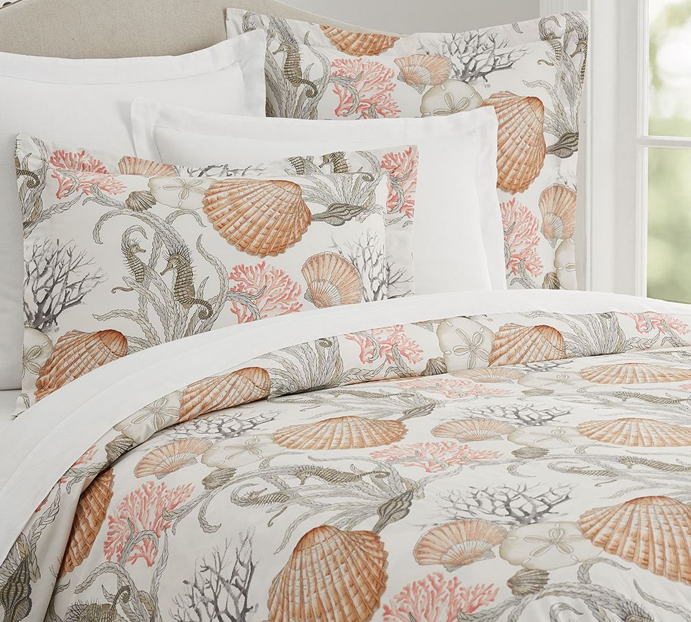 pottery barn coastal duvet