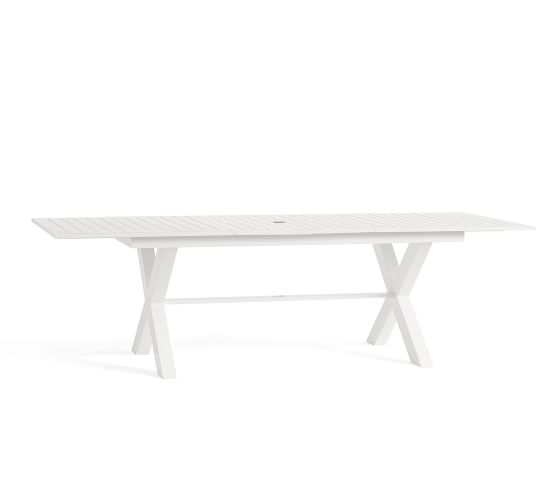 white x base dining table